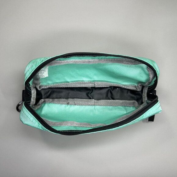 L.L. Bean 9" Hiking Outdoor Accessory Pouch Turquoise Zipped‎ Bag - Picture 5 of 6